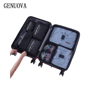 1 Set 7PCS High Quality Oxford Cloth Travel Mesh Bag In Suitcase Luggage Organizer Packing Cube