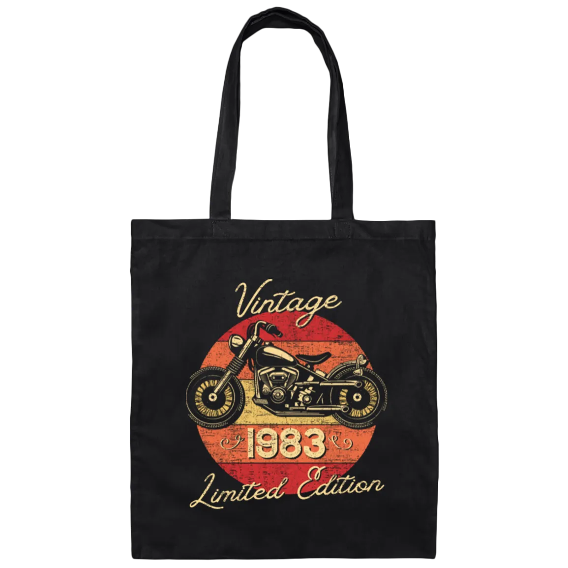 1983 Birthday Gift, Vintage Style, Motorbike Lover, Limited Edition Canvas Tote Bag