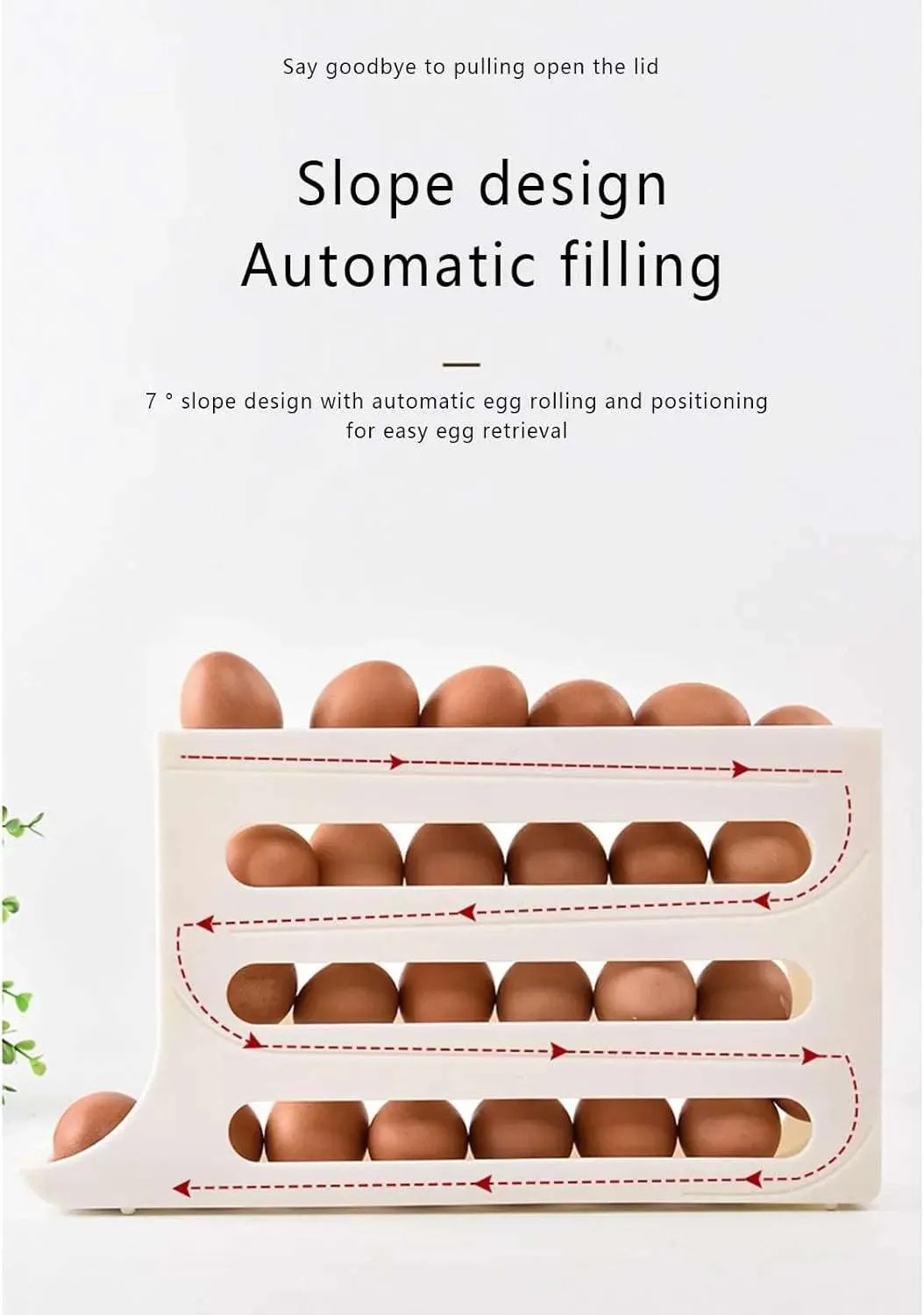 4 Tiers Egg Holder for Fridge