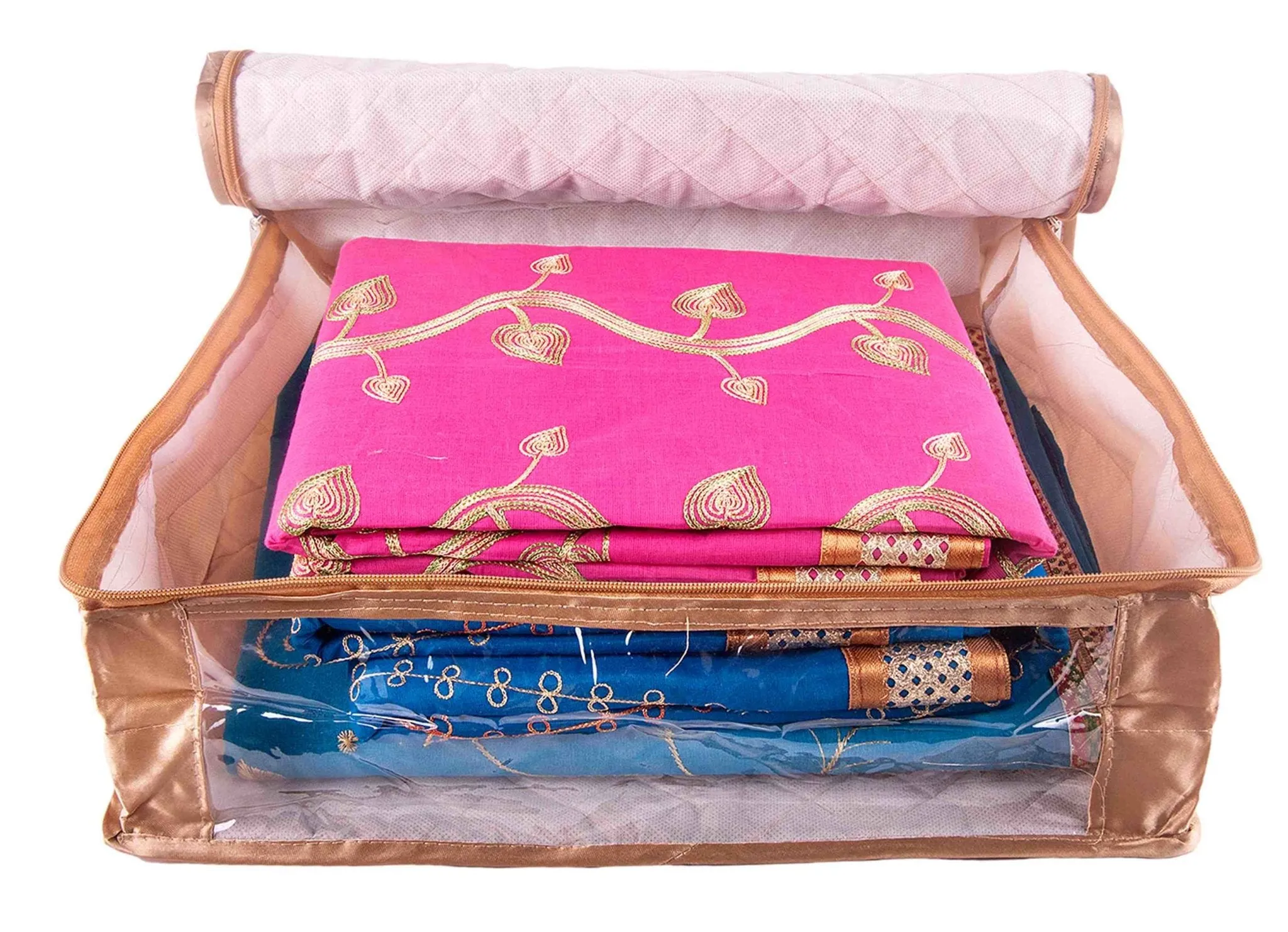 6" Satin saree cover | closet storage combo pack of 4 pcs.