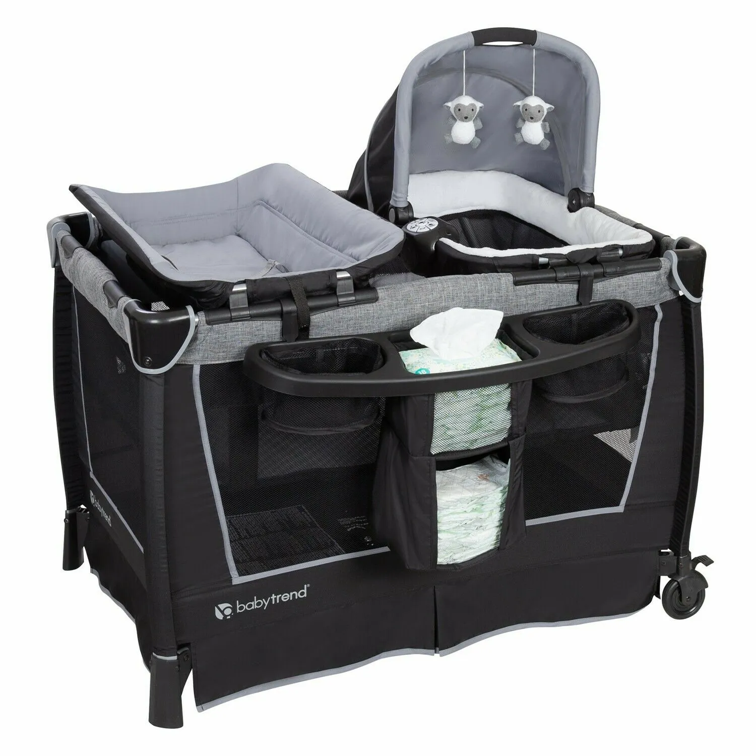 Baby Jogging Stroller with Car Seat Travel System Diaper Bag Nursery High Chair