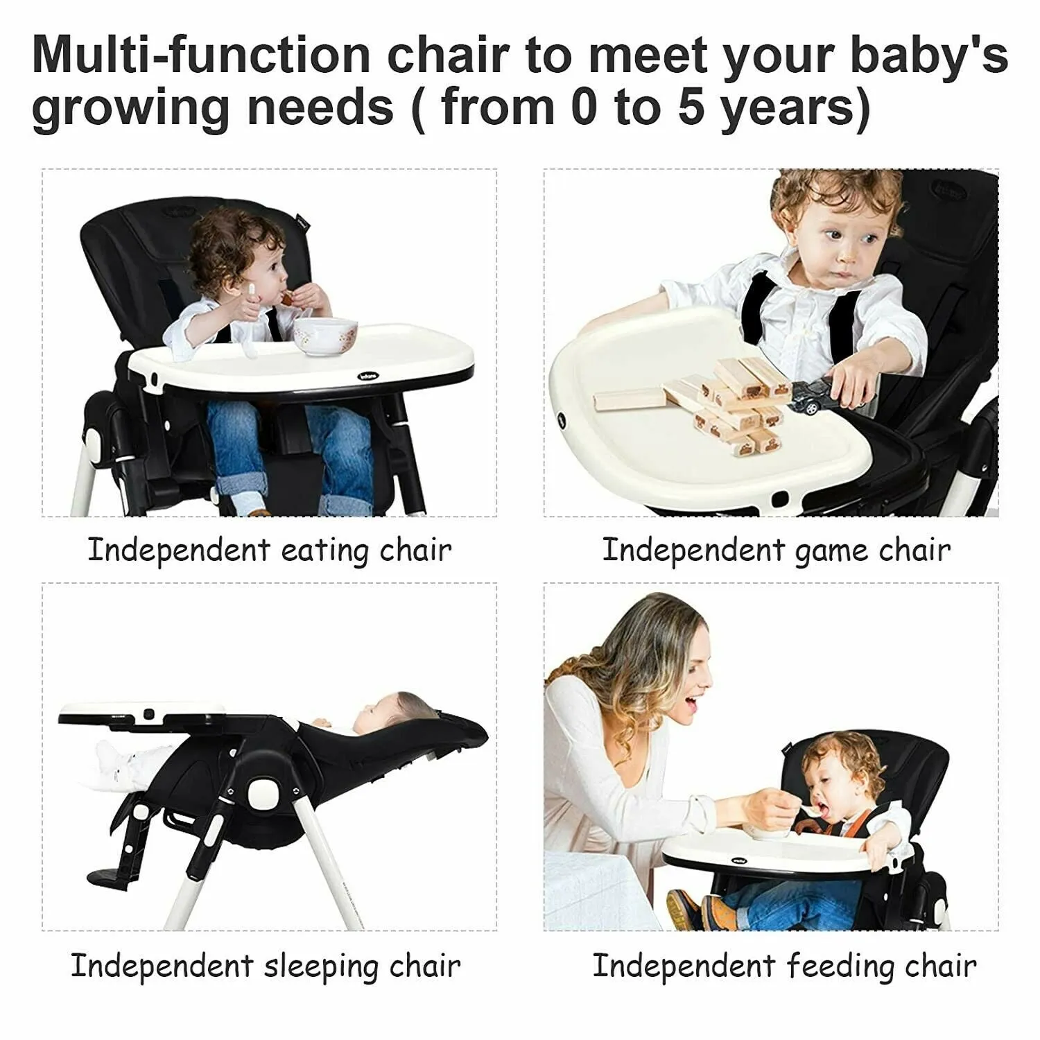 Baby Jogging Stroller with Car Seat Travel System Diaper Bag Nursery High Chair