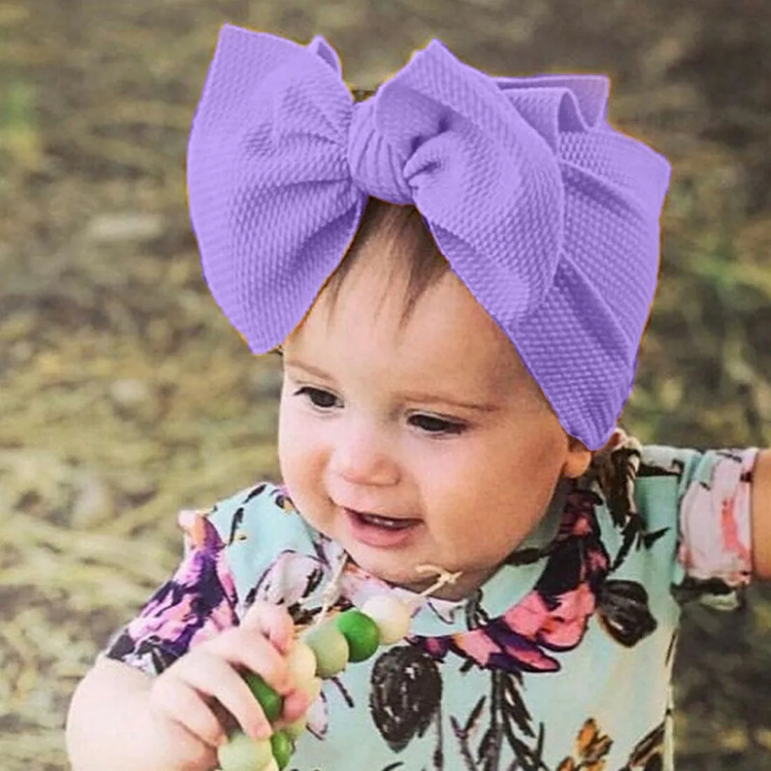 Babymoon Kids Girls Textured Bow Hairband | Baby Headband | Hair Accessories