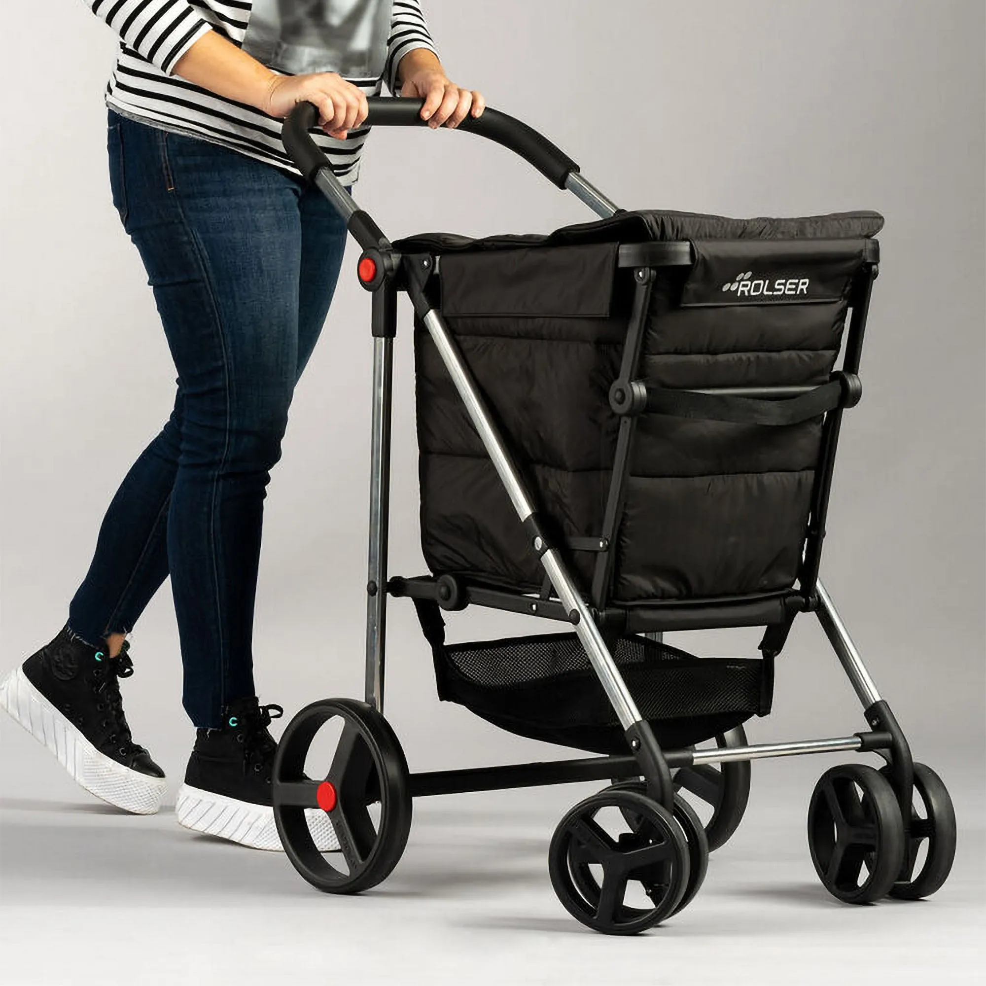 Basket Polar 4B Shopping Trolley - Navy