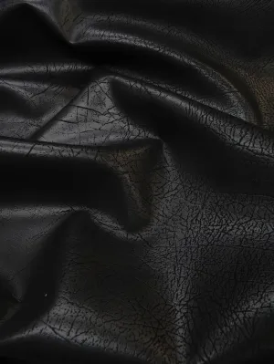 Black Distressed Velvet Flocking Vinyl /Sold by the Yard