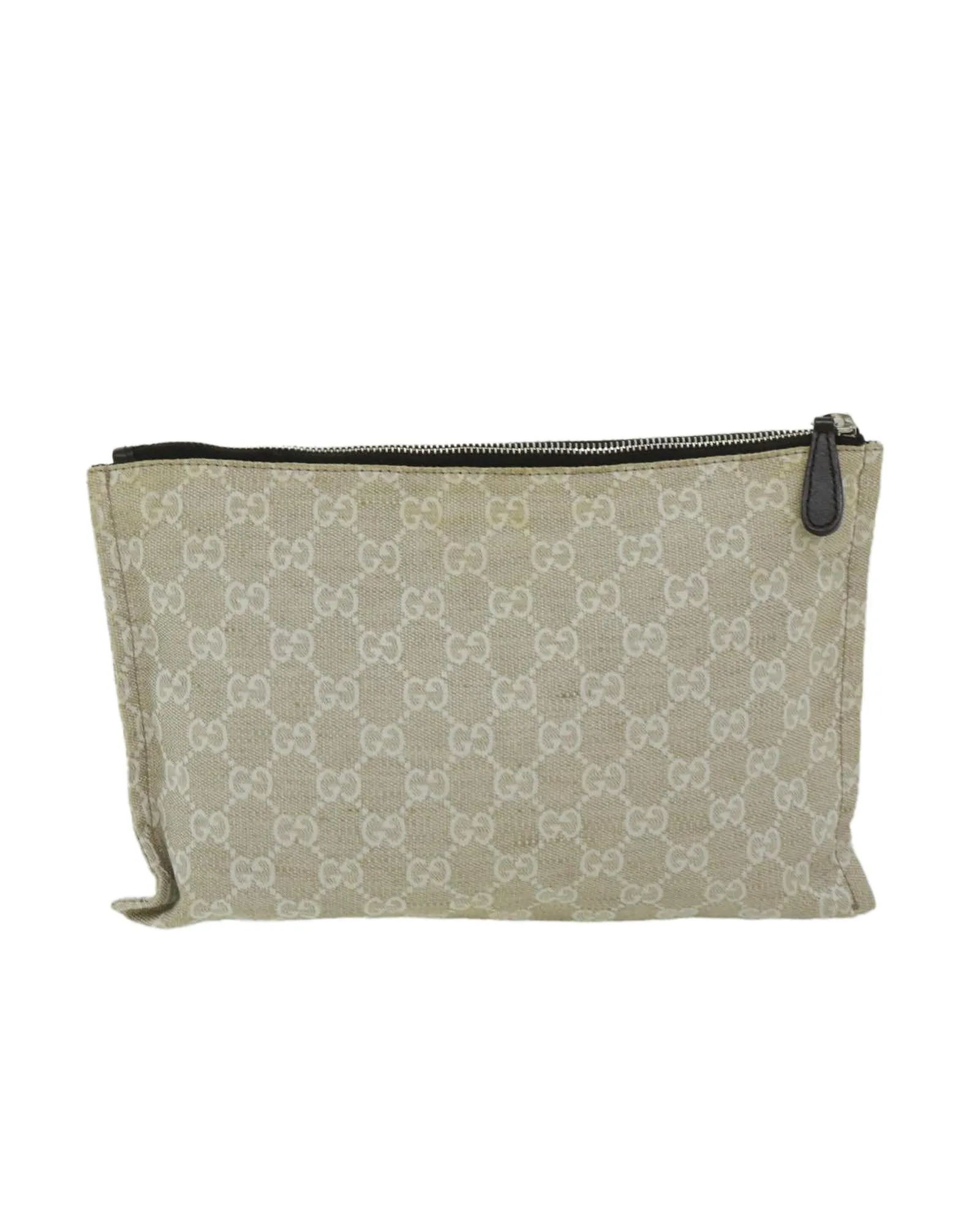 Canvas Pouch with GG Pattern