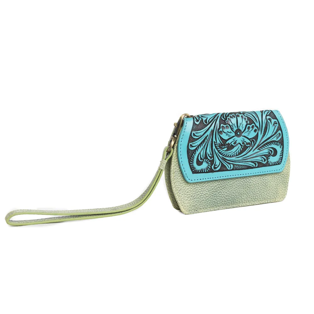 Canyon Bloom Wallet in Moss