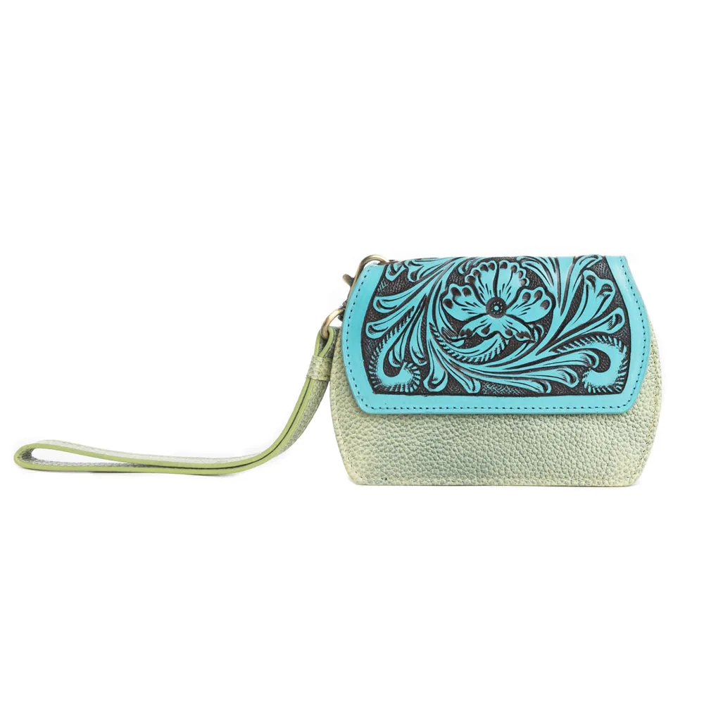 Canyon Bloom Wallet in Moss