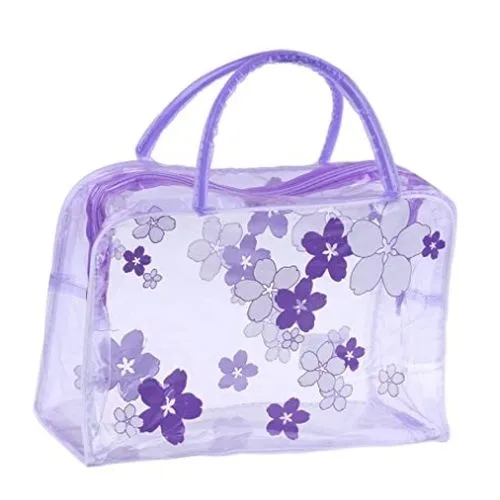 Clear Makeup Bag - Floral