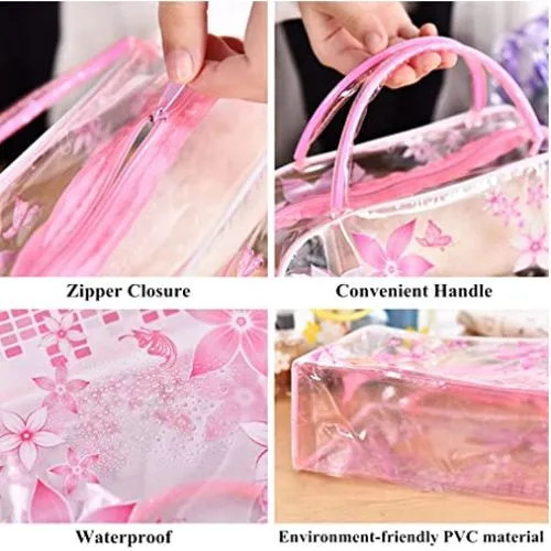 Clear Makeup Bag - Floral