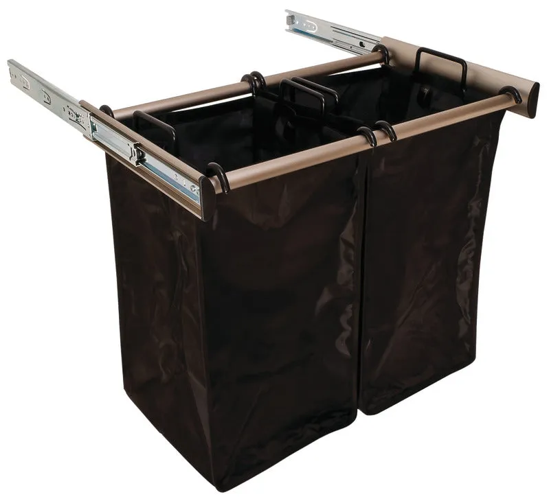 Closet Pull-Out Double Laundry Hamper