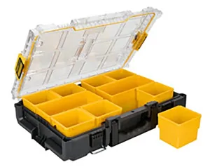 DeWALT ToughSystem 2.0 DWST08040 Full-Size Organizer, 44 lb Capacity, 21 in L, 14-5/8 in W, 5-1/8 in H, 10-Compartment :EA: QUANTITY: 1