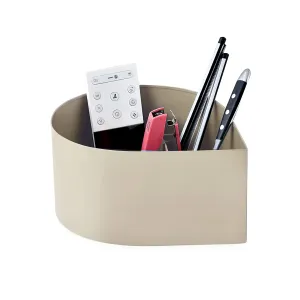 Elan Drop All In One Multifunctional Office Supplies Desk Organizer (Beige)