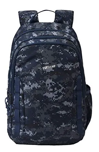 F Gear Raider Military Navy 30L |Stylish Trendy School College Tuition Travel Backpack with Raincover|3 Big Compartments|Padding at the Back Panel and Shoulder Straps |Made in India|1 year warranty