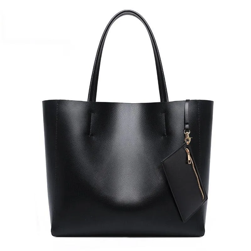 Fashion Leather Large Capacity Handbag For Lady