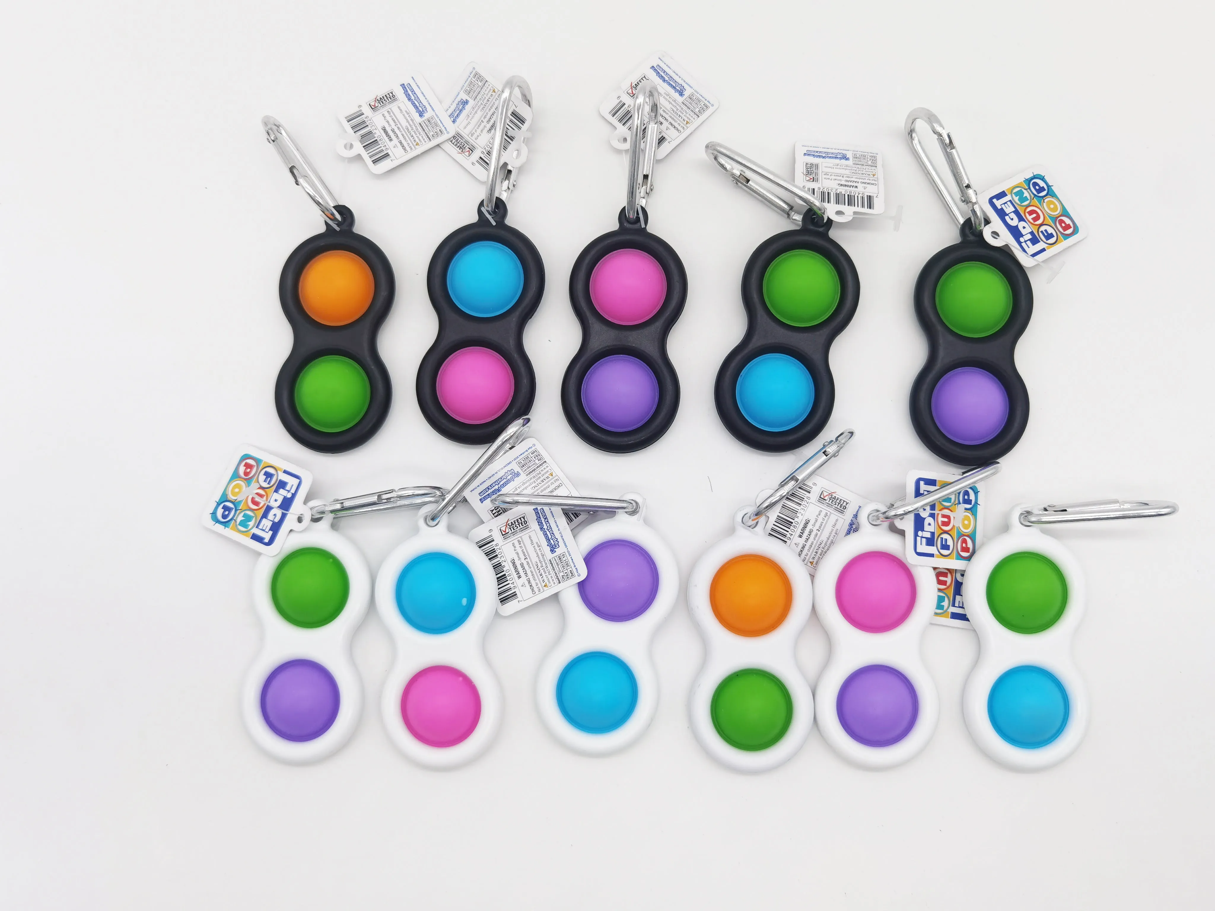 Fidget Pop Key Chain - 24 Pieces Per Retail Ready Display 23028