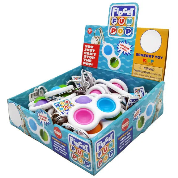 Fidget Pop Key Chain - 24 Pieces Per Retail Ready Display 23028