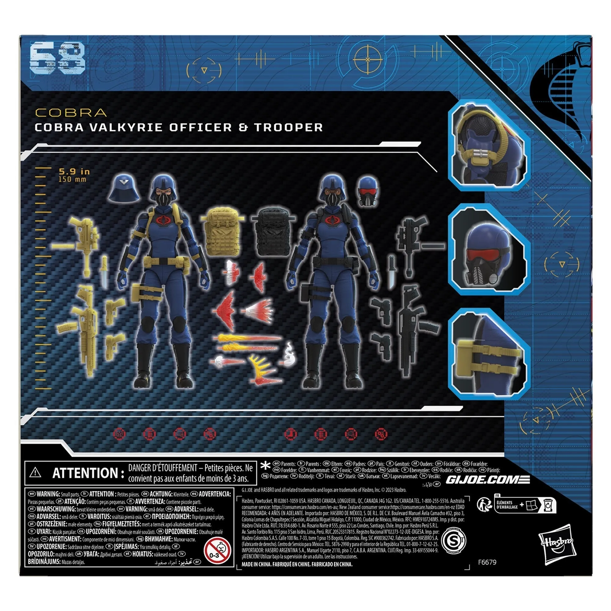 G.I. Joe Classified Series Cobra Valkyries Figures, 68