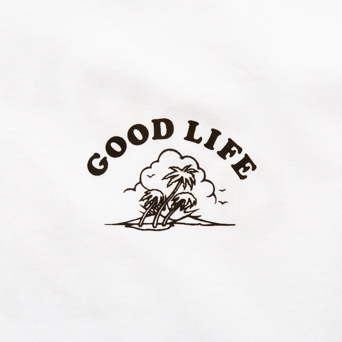 Good Life Black Print - Tshirt - White