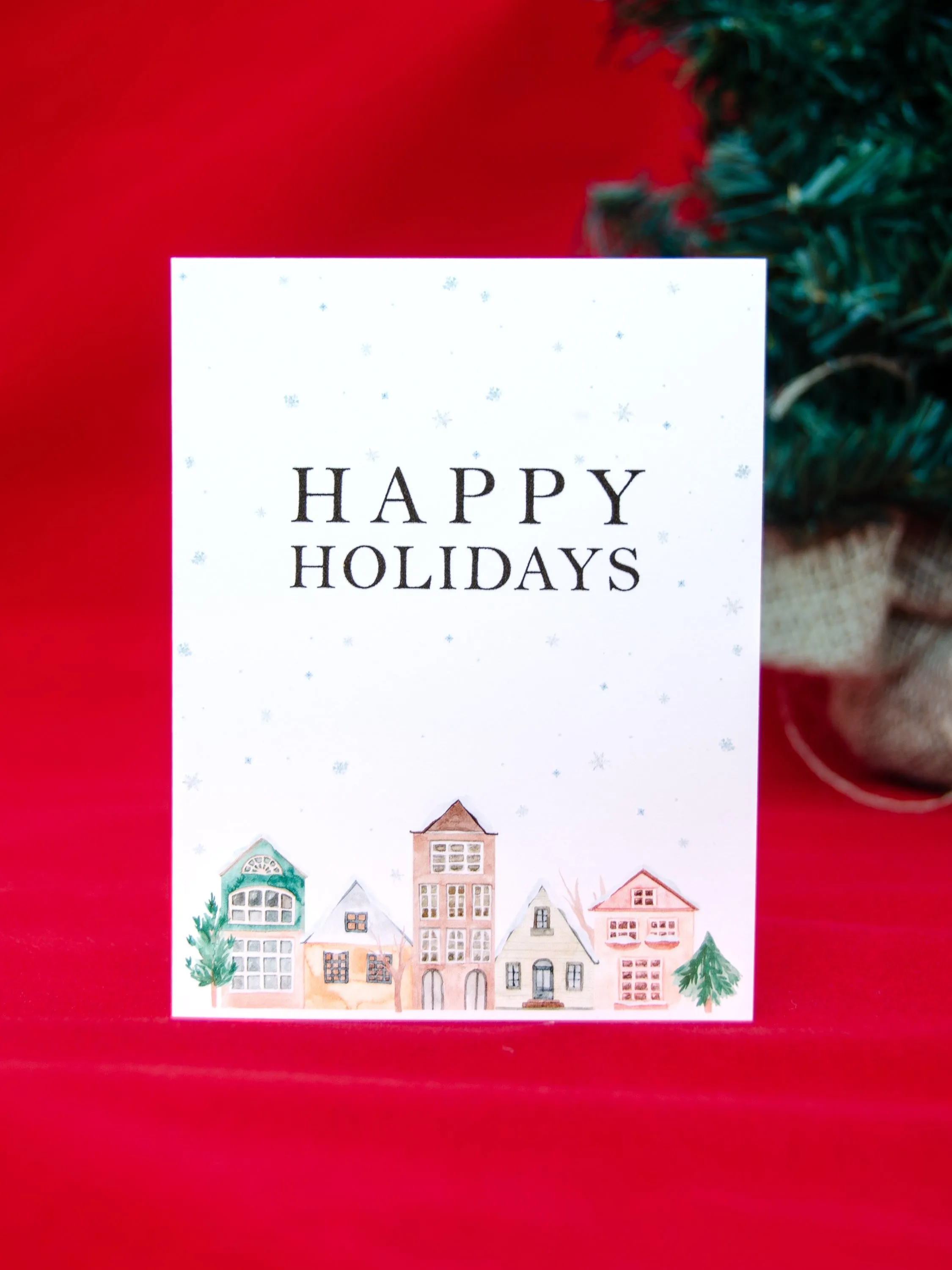 Happy Holidays City Greeting Card