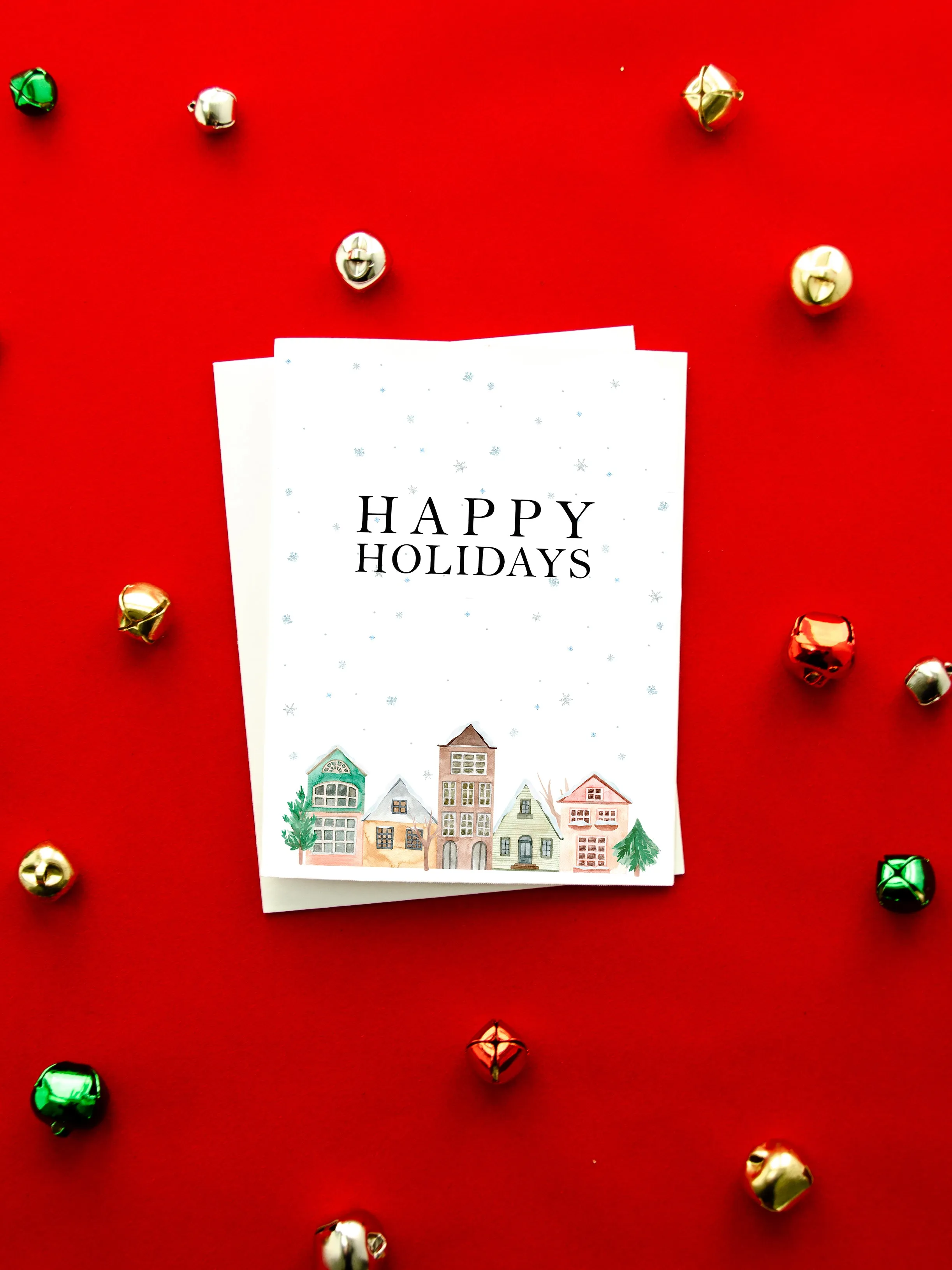 Happy Holidays City Greeting Card