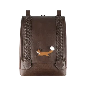 Hikey Schoolbag | Fox | Brown Grain Leather