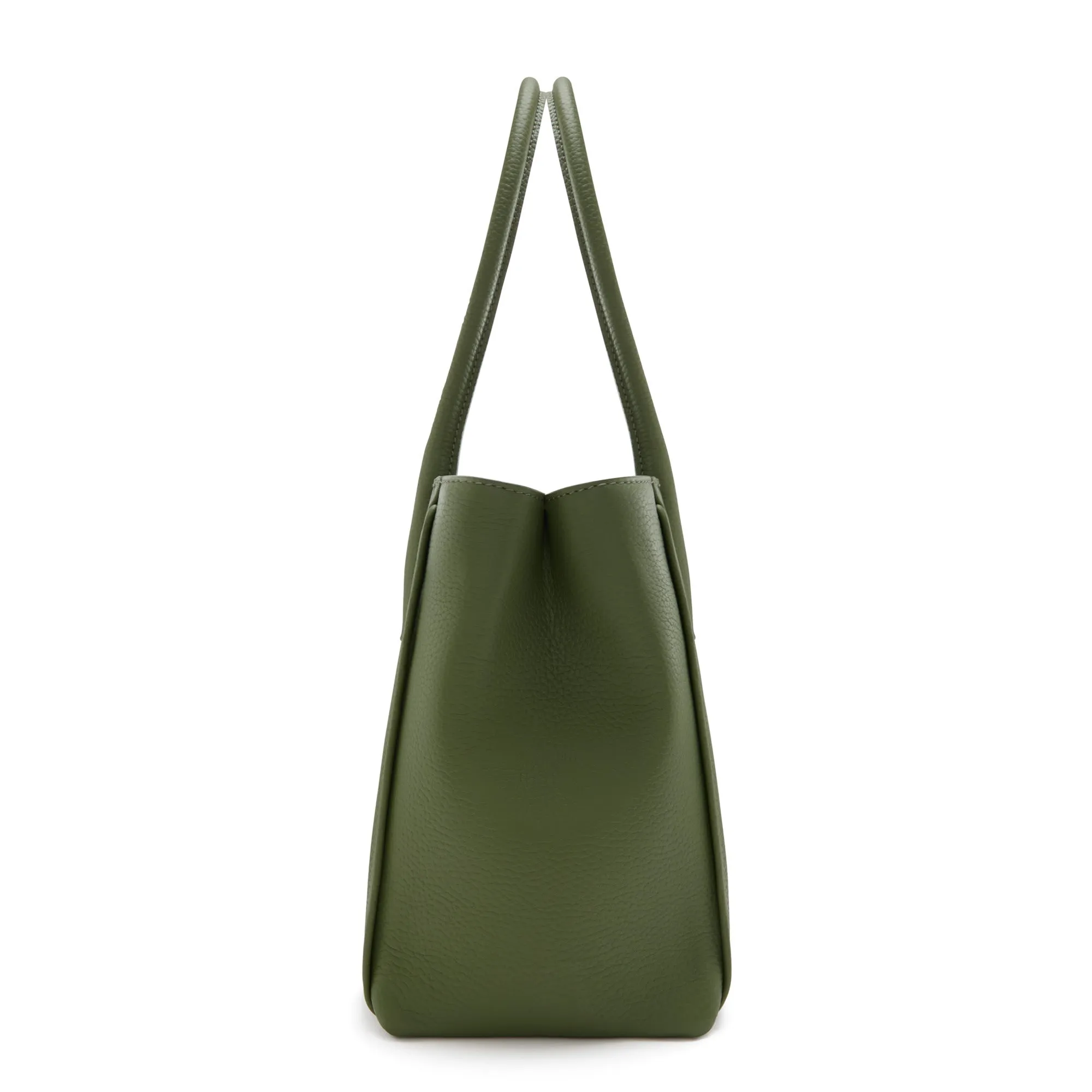 Honoré Cloe Midi green calfskin leather handbag