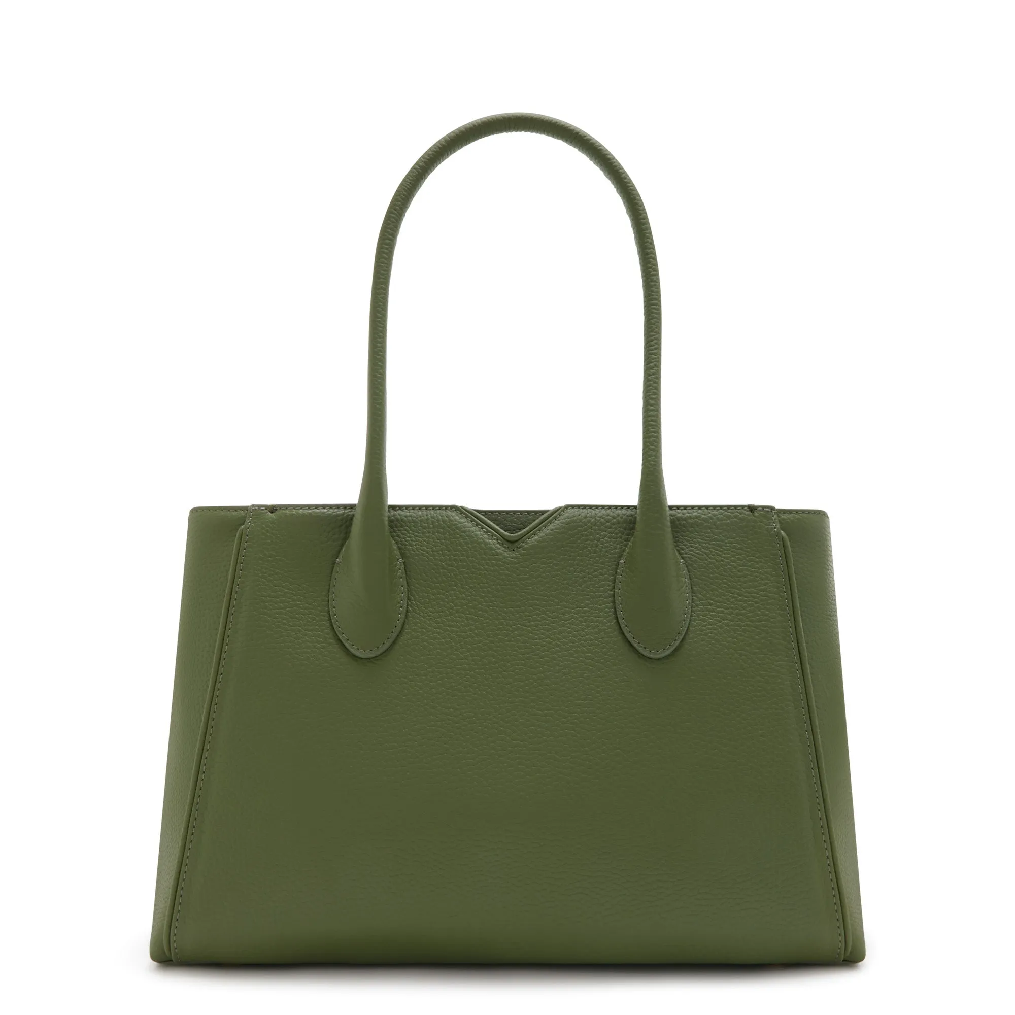 Honoré Cloe Midi green calfskin leather handbag