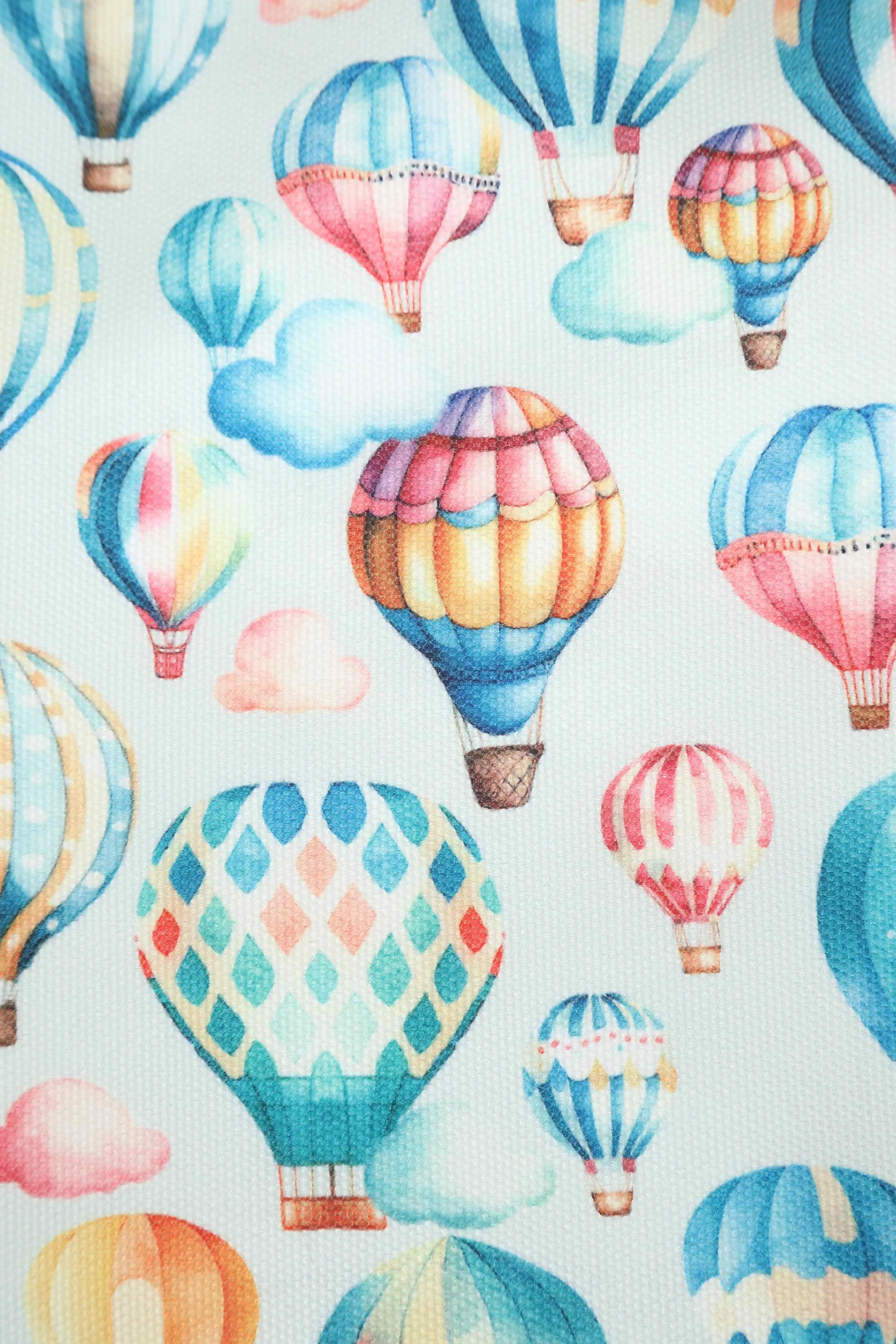 Hot Air Balloon Print Beach Tote Bag