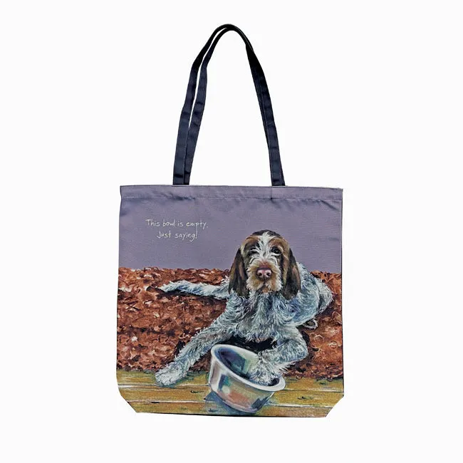 Italian Spinone Packable Tote Bag