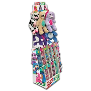 Kids Cup and Plush Assortment Floor Display - 24 Pieces Per Retail Ready Floor Display 88496