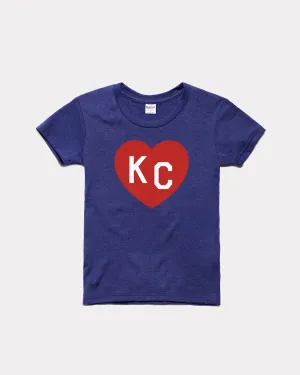 Kids Navy KC Heart