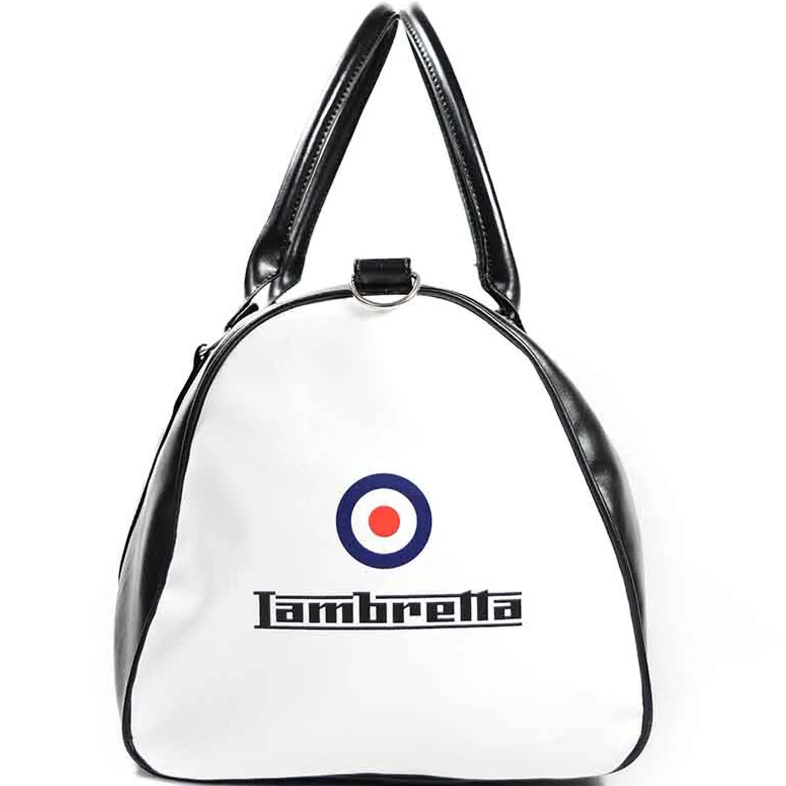 Lambretta Mens Retro Sports Zipped Faux Leather Duffle Bag