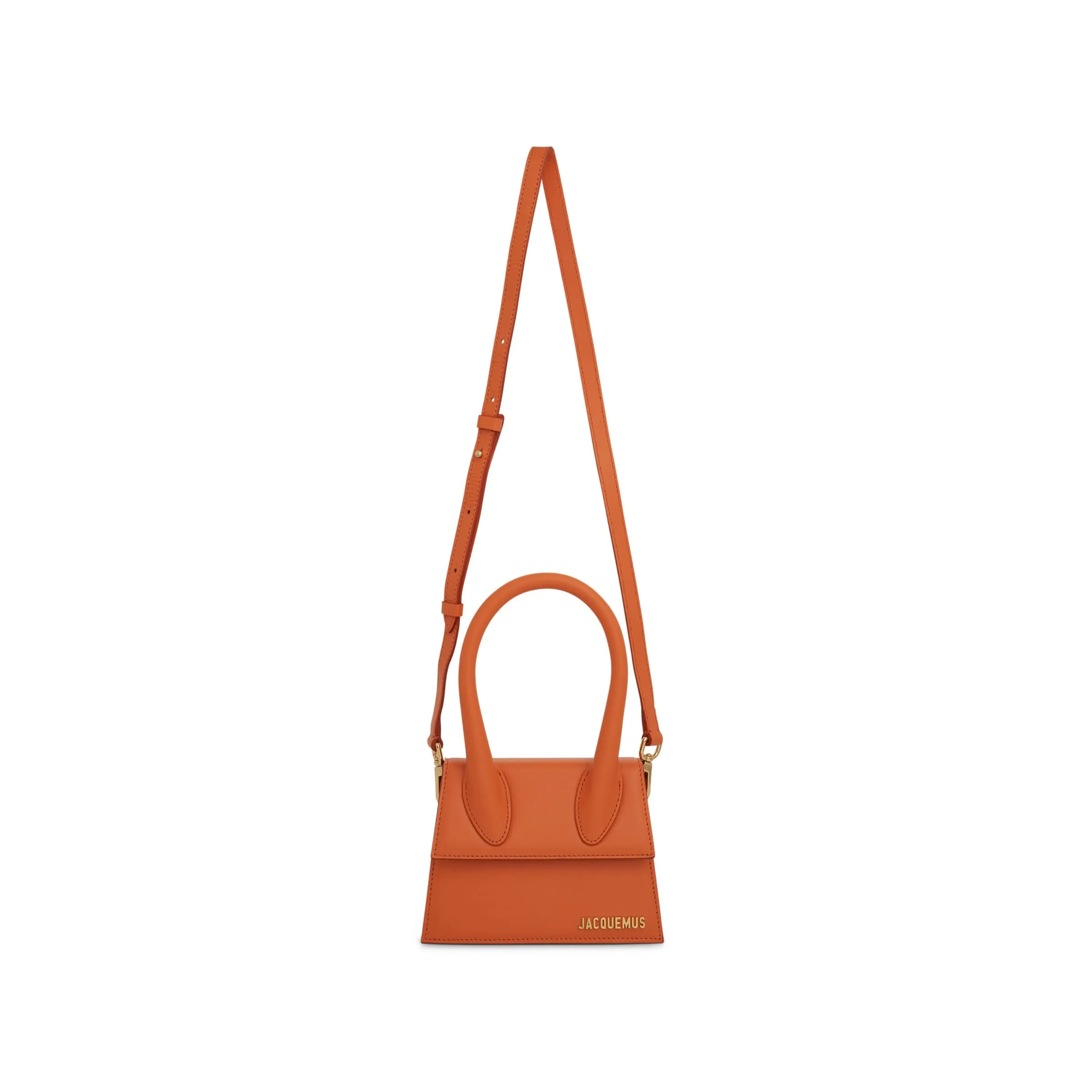 Le Chiquito Moyen Leather Bag in Orange