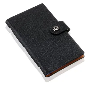 Leather 240/300 Slots Business/ID/Credit Card Holder Organizer, Magnetic Closure