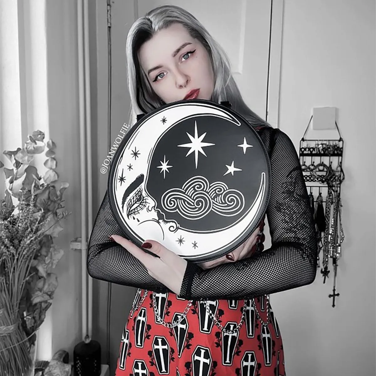 Loll3 Mystic Moon Round Purse