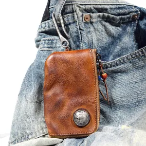 Mens Small Coin Card Holder Car Key Wallet