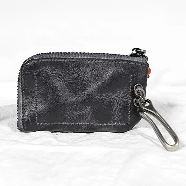 Mens Small Coin Card Holder Car Key Wallet