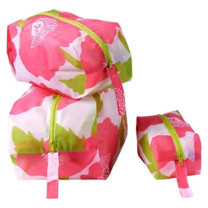 Poppies Pink Travel Cube