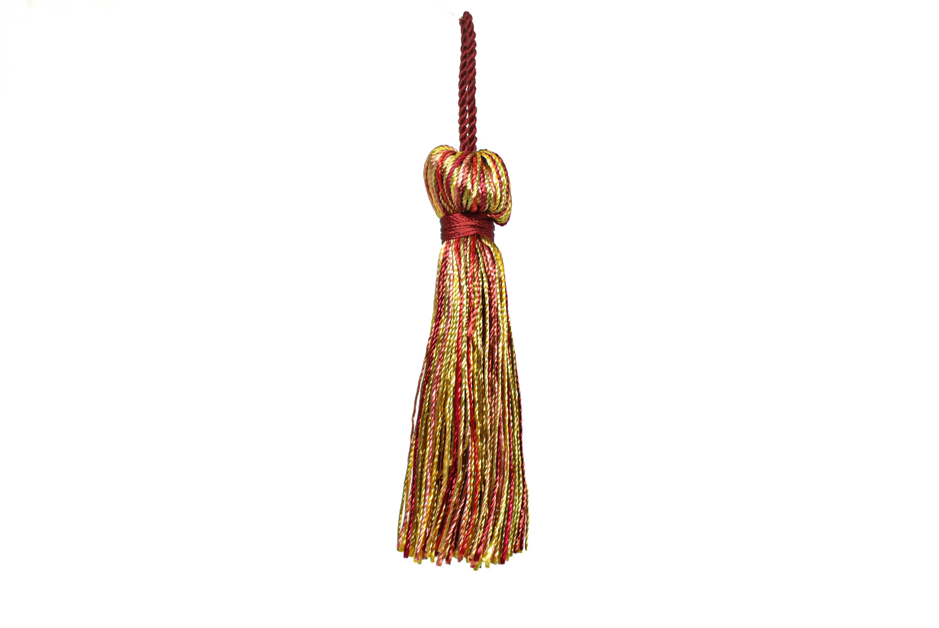 Red & Metallic Gold Tassel 4" - 1 Piece