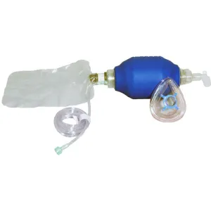 Resuscitation Bag with CPR Mask, Adult Manual Pump