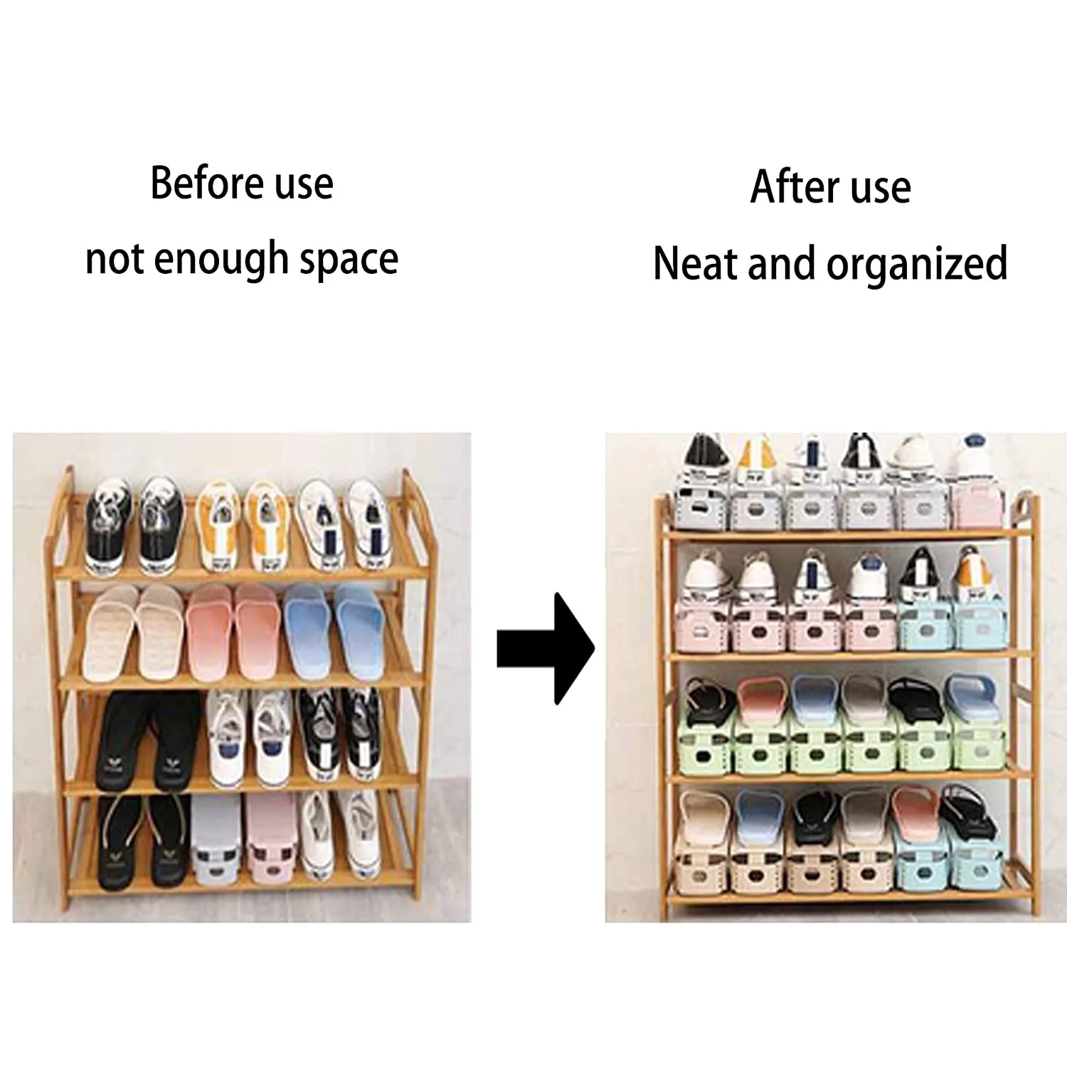 RISETEX 36-Pack Shoe Slot Organizers