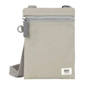 Roka Chelsea Sustainable Canvas Pocket Sling Bag - Coriander Grey