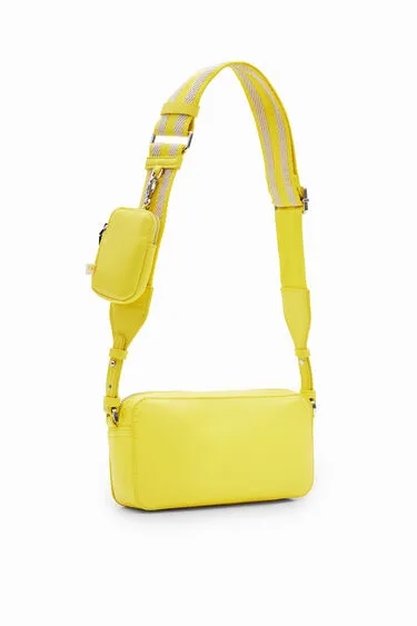 S Logo Crossbody Purse - Lemon Yellow