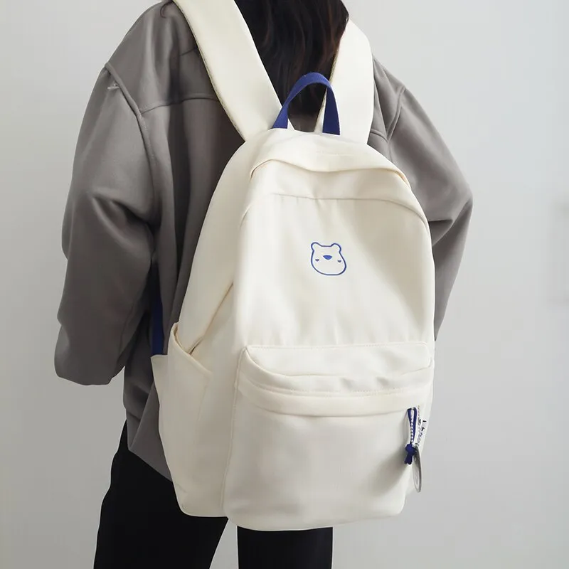 Simple Bear College Kawaii Backpack Bag