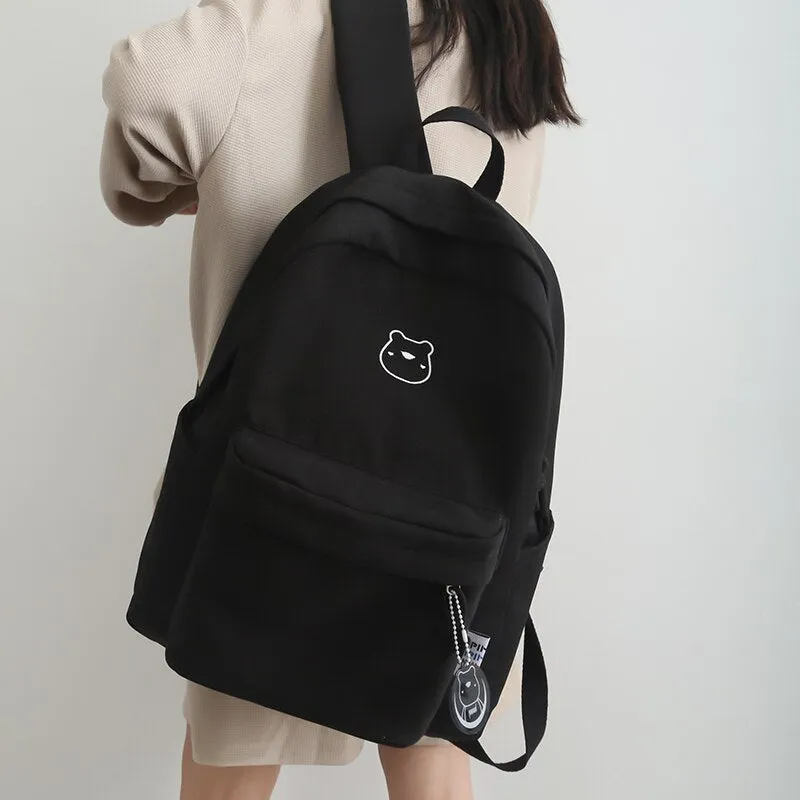 Simple Bear College Kawaii Backpack Bag