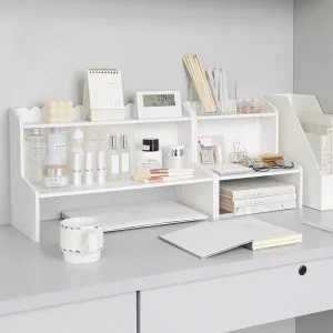 Simple Elevated Table Desktop Organizer Rack