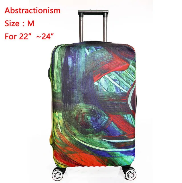 SINOKAL Travel Luggage Suitcase Protector Cover Dustproof 20" 24" 26" 30" Luggage Covers Apply to 18"~32" Traveling Cases