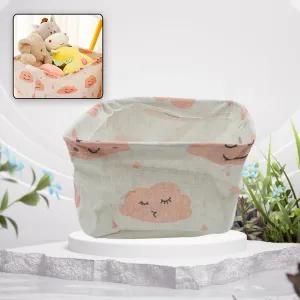 Small Foldable Storage Boxes Cubes Container Organizer Baskets Fabric Drawers Bedroom, Closet, Toys, Thick Cloth Shimmer, Home Decor Organizers Bag for Adult Makeup, Baby Toys liners, Books