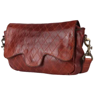 Spaghetti Western Crossbody Messenger Brown Bag